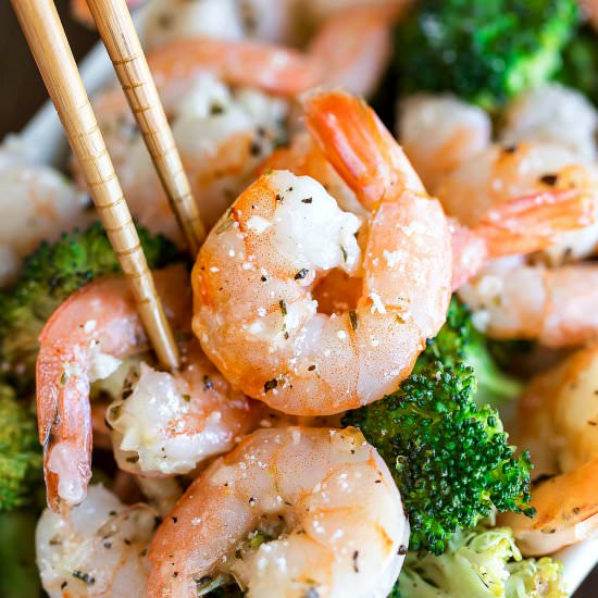 Roasted Garlic Parmesan Shrimp