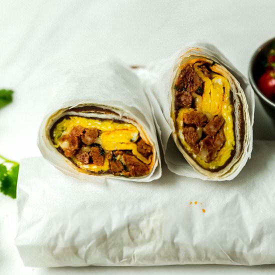 Rolled Omelet Burritos