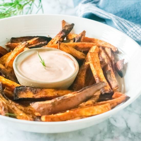 Air Fryer Sweet Potatoes