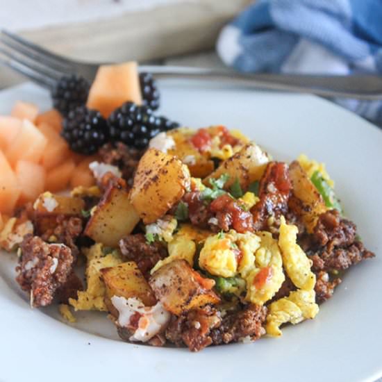 Texas Breakfast Tacos in a Bowl