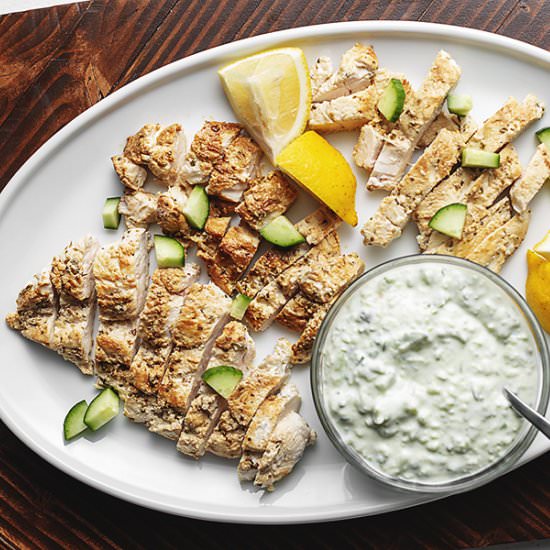 Greek Chicken with Tzatziki Sauce
