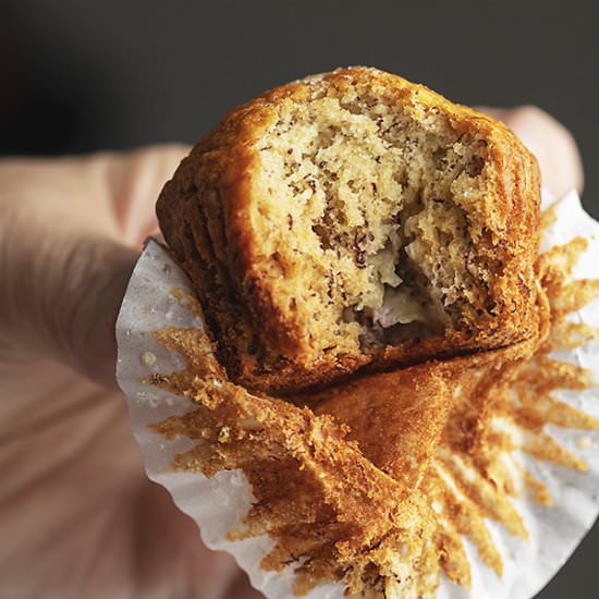 One Bowl Banana Bread Muffins