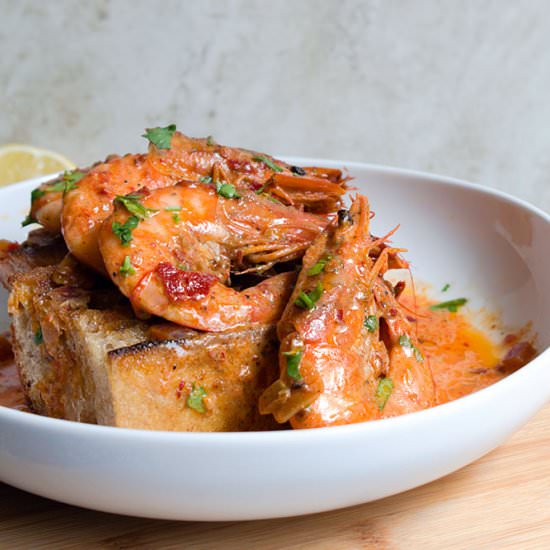 Coconut lime chile shrimp