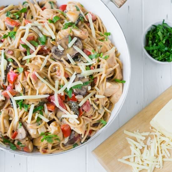 Creamy Chicken Spaghetti