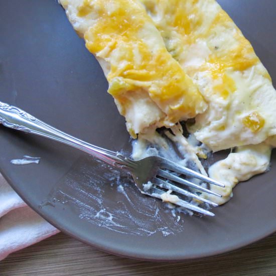 Sour Cream Chicken Enchiladas