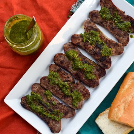 Choripan with Chimichurri