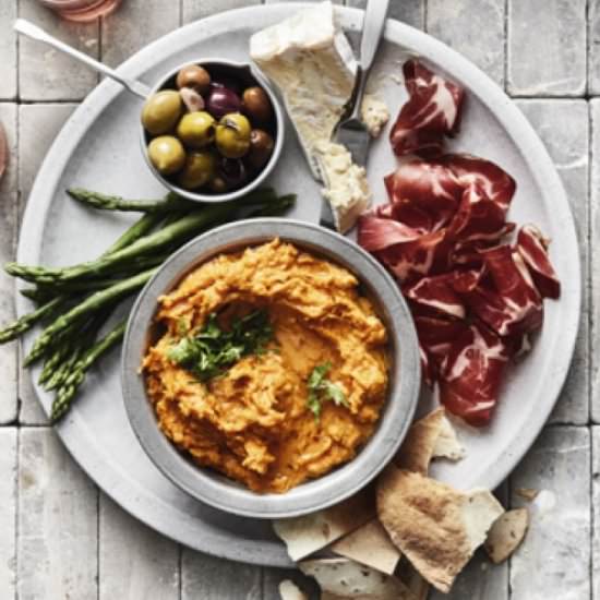 Roasted sweet potato hummus