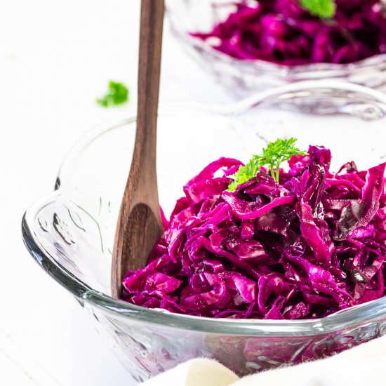 Vegan Red Slaw without Oil