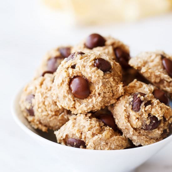 Banana Oatmeal Choco Chip Cookies