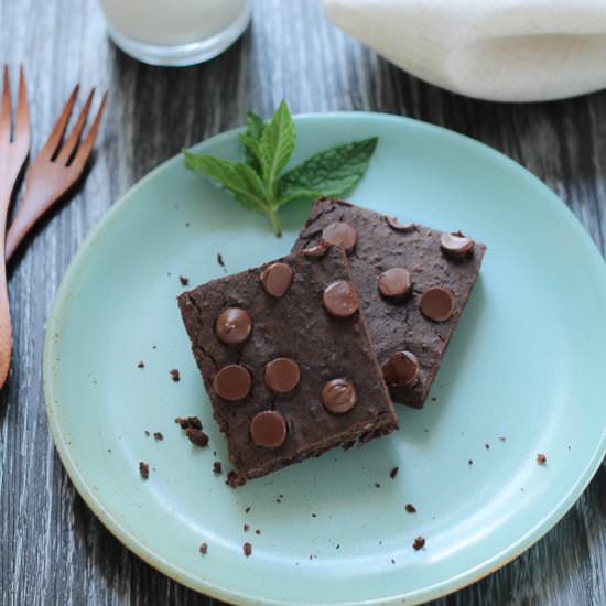 Mint Chip Black Bean Brownies