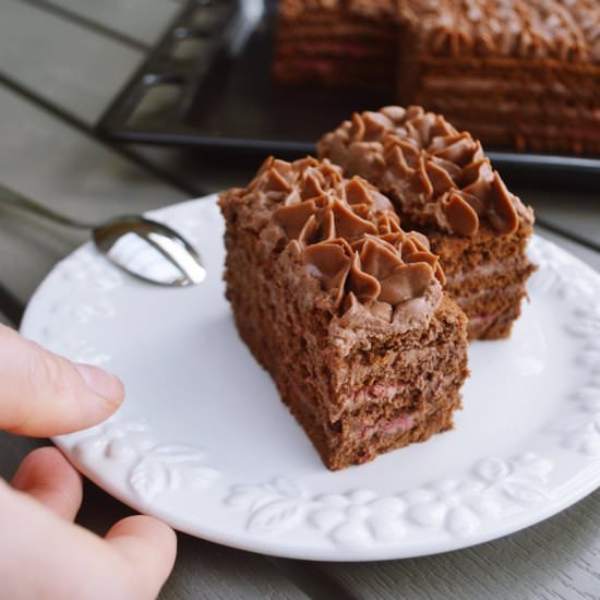 Chocolate raspberry cake