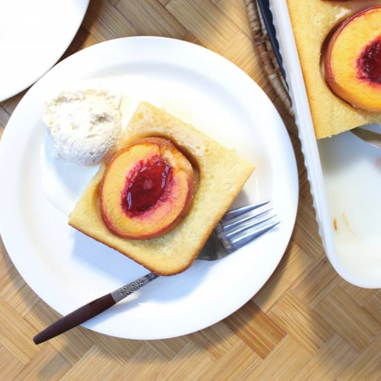Nectarine Almond Cake