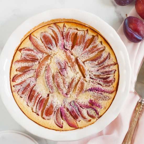 Gingery Plum Custard