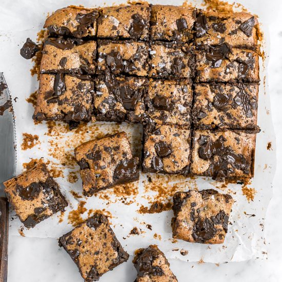 Gluten-Frree Tahini Blondies