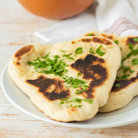 Homemade Vegan Naan Bread