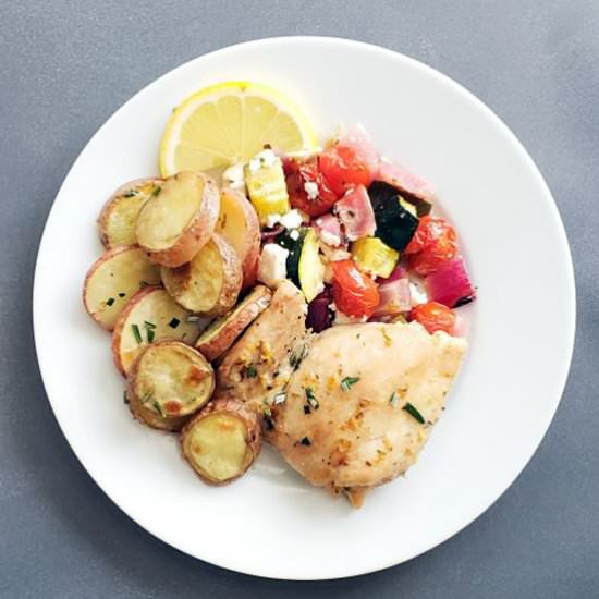 Greek Chicken One Pan Dinner