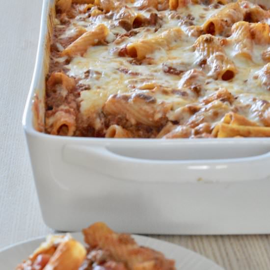Baked Ziti with Meat Sauce