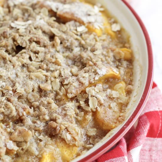 GF Healthy Peach Crisp