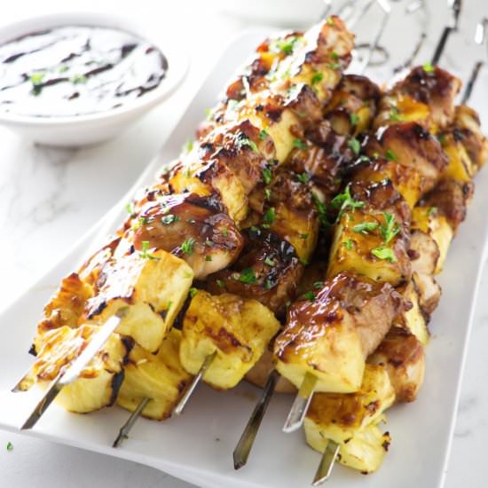 pineapple chicken kabobs