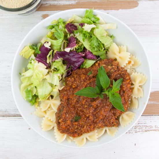 Oil-Free Vegetable Bolognese