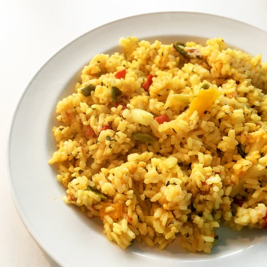 Vegan Spanish paella