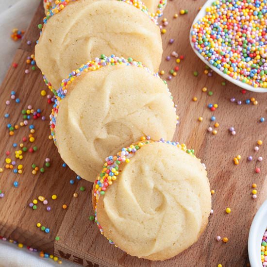 Vegan Vanilla Sandwich Cookies