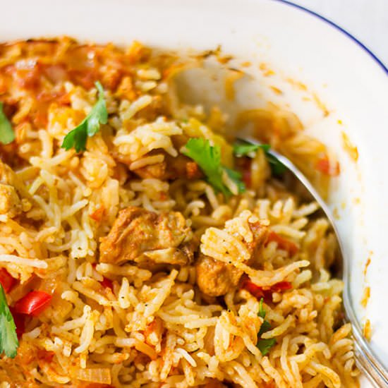Oven Baked Chicken and Rice