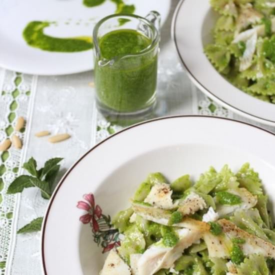 Pasta with Fish & Rocket Pesto