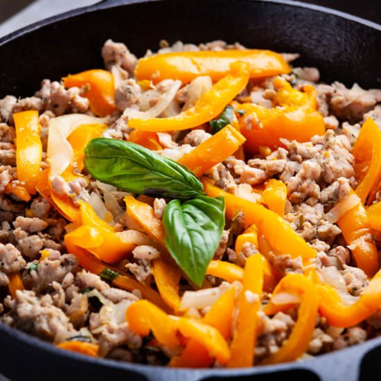 Italian Chicken Sausage Skillet