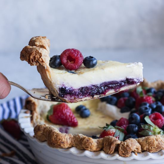 Berry Custard Pie