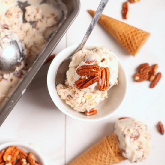 Vegan Butter Pecan Ice Cream