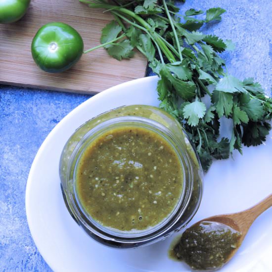 Poblano Tomatillo Enchilada Sauce