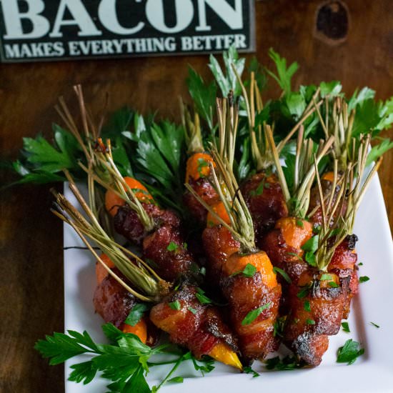 Spicy Bacon Wrapped Carrots