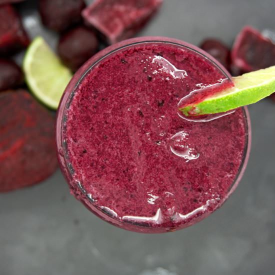 Beet Cherry and Lime Smoothie