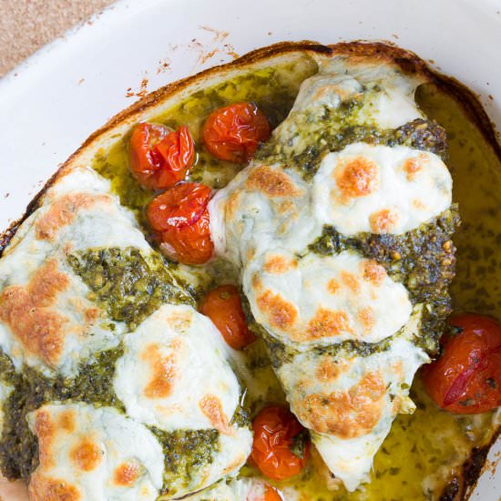 Pesto Mozzarella Chicken