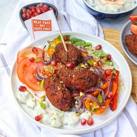 Vegan Koftas with Charred Peppers