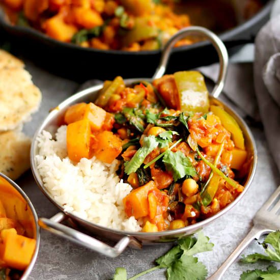 Butternut Squash and Chickpea Curry