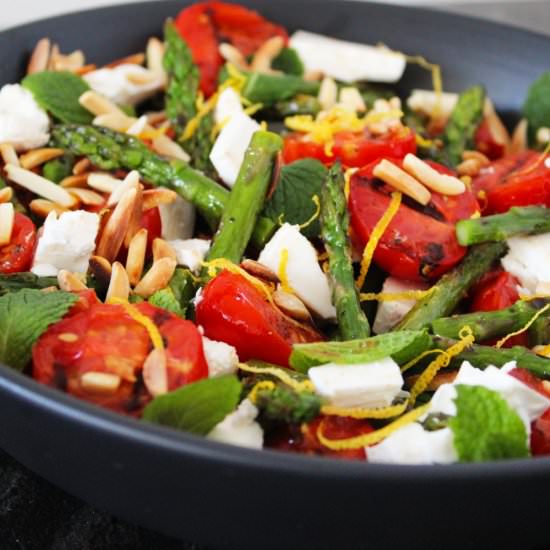 Chargrilled Asparagus with Feta