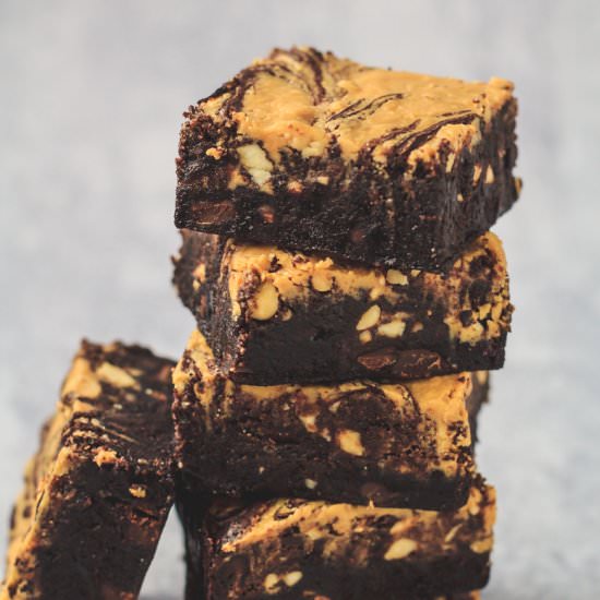 Peanut Butter Swirl Brownies