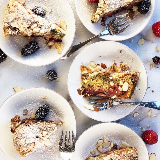 Brown Butter Blackberry Buckle