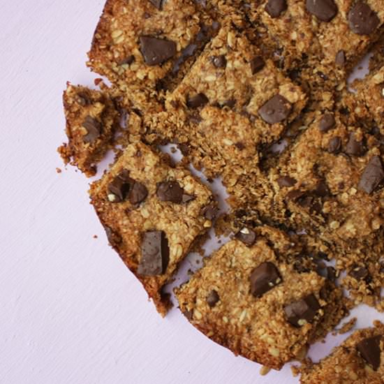 Coffee Almond Chocolate Oat Bars