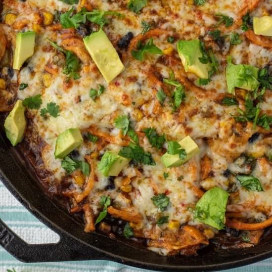 Sweet Potato Enchilada Skillet
