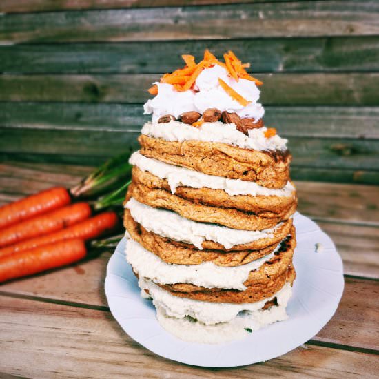 Vegan Carrot Cake Pancakes