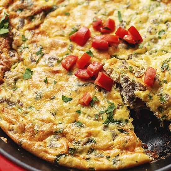 Keto Frittata with Sausage