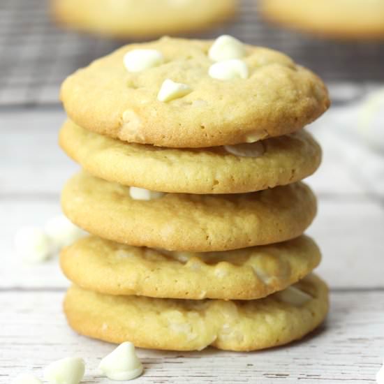 White Choc Macadamia Nut Cookies