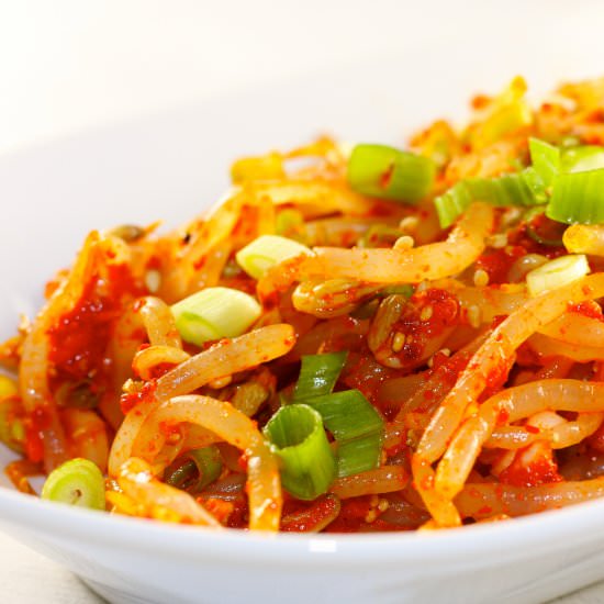 Korean Spicy Bean Sprouts