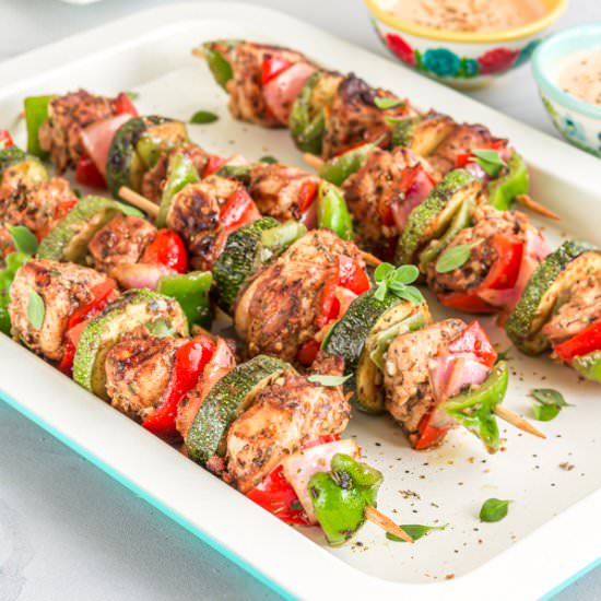 Mediterranean Chicken Kabobs