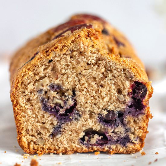 Blueberry Pecan Loaf Cake