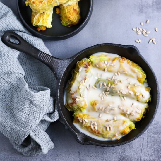 Vegan Savoy Cabbage Rolls