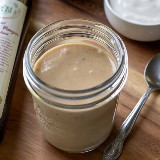 Vegan Yogurt-Balsamic Dressing